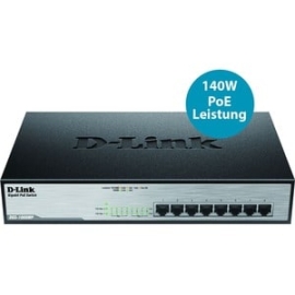 D-Link Dgs-1008Mp 8 Ports Ethernet Switch - Gigabit Ethernet - 1000Base-T - 2 Layer Supported - Twisted Pair - Shelf Mountable, Rack-mountable, Desktop DGS-1008MP