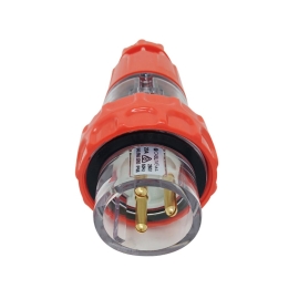 4C | Industrial Straight Plug 250V 3 Round Pin 20A 040.000.0265
