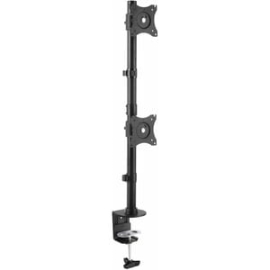 StarTech.com Desk Mount Dual Monitor Mount, Vertical, Steel Dual Monitor Arm, For Vesa Mount Monitors Up To 27" (22lb/10kg), Adjustable - Save Workspace And Increase Productivity By Mounting Two Monitors Stacked Above Your Desk - Desk Mount Dual Monitor