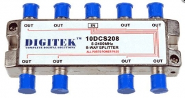 4cabling 8 Way Splitter F Type 5-2400mhz All Ports Power Pass **dc Only** (foxtel Approved) 10dcs208