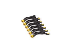 APC Power Cord Kit (6 Pack), C13 To C14, 1.2M, (Black) - 2YR AP8704S-WW