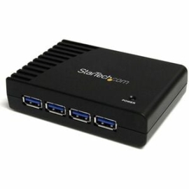 StarTech.com 4 Port Black SuperSpeed USB 3.0 Hub - 5Gbps - 4 Total USB Port(s) - 4 USB 3.0 Port(s) - Pc ST4300USB3