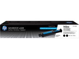 HP 143AD Dual Pack Black Original Toner Reload Kit W1143AD