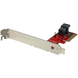 StarTech.com U.2 To PCI Express Adapter - Taa Compliant - Add High-performance Enterprise-class Storage To Your Pc Or Server - Connect A 2.5" PCIe U.2 SSD Like Intel SSD 750 Series Through A 4-lane PCI Express Expansion Card - X4 PCIe To Sff-8643 Adapter