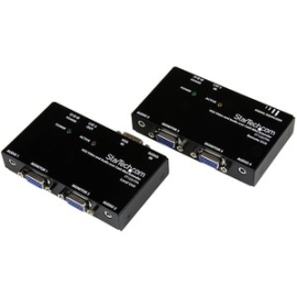 StarTech.com Video Extender Transmitter/Receiver - Wired - Taa Compliant - 1 Input Device - 4 Output Device - 45.72 M Range - 2 X Network (Rj-45) - 2 X VGA In - 2 X VGA Out - 1440 X 900 Video Resolution - Xga - Twisted Pair - Category 5 - Desktop ST122UT