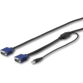 StarTech.com 10 Ft. (3 M) USB Kvm Cable For StarTech.com Rackmount Consoles - VGA And USB Kvm Console Cable (RKCONSUV10) - 10 Ft. (3 M) USB Kvm Cable Enables Your Switch Kit To Conveniently Operate Your Server - USB And VGA Kvm Cord Specifically Designed