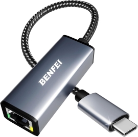 Benfei Usb-c To Ethernet Adapter (Thunderbolt 3 To RJ45) ELEBEN269GY