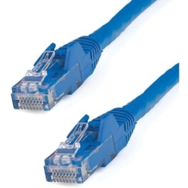 StarTech 10m CAT6 Ethernet Cable - Blue Snagless Gigabit - 100W PoE Utp 250Mhz Category 6 Patch Cord Ul Certified Wiring/TIA - 10m Blue CAT6 Ethernet Cable Delivers Multi Gigabit 1/2.5/5Gbps & 10Gbps Up To 160ft - 250Mhz - 24 Awg Stranded 100% Copper Ul
