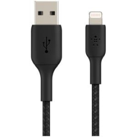 Belkin 15 Cm Lightning/USB Data Transfer Cable - First End: Lightning - Second End: USB Type A - Mfi - Black CAA002BT0MBK