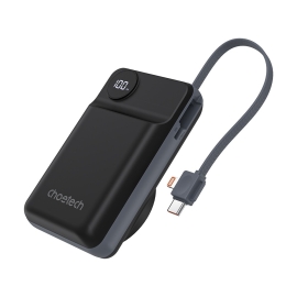 Choetech B696-Bk 20000mAh 22.5W Usb-a + Usb-c X 2 + MagLeap Wireless Charge Power Bank Black ELECHOB696BK