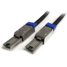 StarTech.com 2m External Mini Sas Cable - Serial Attached Scsi Sff-8088 To Sff-8088 - Cable For Network Device, Hard Drive, Server, Workstation, Sas Controller, Enclosure, Backplane - First End: 1 X 26-pin Sff-8088 Mini-SAS - Second End: 1 X 26-pin Sff-8