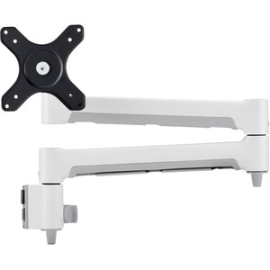 Awm-A71-W Long Swing Arm - Capacity 9kg (19.8lb) Flat & 8kg (17.6lb) Curved - Ergonomic - White AWM-A71-B