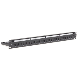 4Cabling 1RU 24 Port CAT5E Universal Termination Patch Panel 006.003.0002