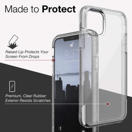 X-doria Original Defense Air Case Cover For IPhone 12 Mini (5.4'') Clear Transparent MOBCRAIP12MINIC
