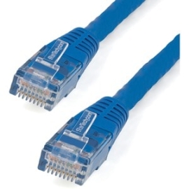 StarTech 7ft CAT6 Ethernet Cable - Blue Molded Gigabit - 100W PoE Utp 250Mhz - Category 6 Patch Cord Ul Certified Wiring/TIA - 7ft Blue CAT6 Ethernet Cable Delivers Multi Gigabit 1/2.5/5Gbps & 10Gbps Up To 160ft - 250Mhz - 24 Awg Stranded 100% Copper Ul