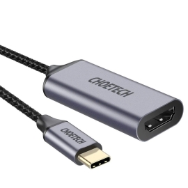 Choetech Hub-H21 Usb-c To Hdmi 4k@60Hz Braided Video Cable Cord Adapter ELECHOHUBH21