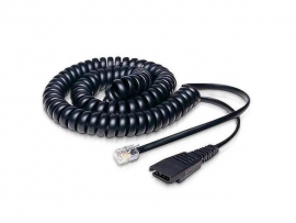 Jabra Qd To Rj10 Coiled 0 5 - 2 Meters For Lucent Callmaster V Vicisco 79xx And Plx A22 8800-01-37