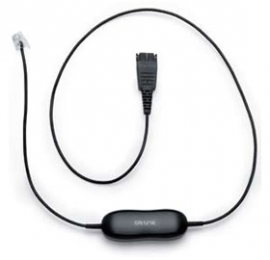 Jabra Connection Cord, Qd To Rj9, Straight, With 8-position Switch Configurator, For Avaya One-x