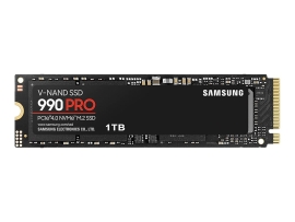 Samsung (990 Pro) 1TB, M.2 Internal NVMe PCIe4 SSD, 7450R/6900W MB/s, 5YR Wty MZ-V9P1T0BW