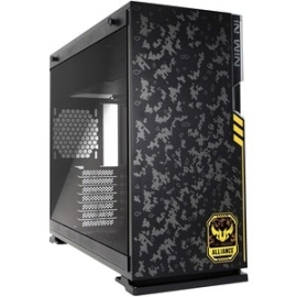 In Win 101 Tuf Gaming Gaming Computer Case - Atx Motherboard Supported - Mid-tower - Tempered Glass, Abs Plastic, Galvanized Steel - Black - 4 X Bay(s) - 0 - 6 X Fan(s) Supported - 2 X Internal 3.5" Bay(s) - 2 X Internal 2.5" Bay(s) - 7 X Slot(s) - 2 X U