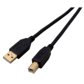 Legend 2 M USB Data Transfer Cable For Printer - First End: 1 X USB 2.0 Type A - Male - Second End: 1 X USB 2.0 Type B - Male - Gold Plated Contact - Black HUSB2AB2