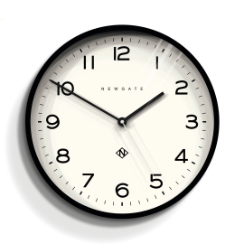 Newgate Number Three Echo Clock Silicone Black NGNUMTHR129K
