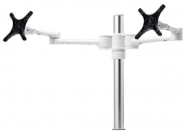 Atdec Dual Arm Desktop Monitor Mount White AF-AT-D-SW