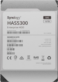 Synology -Enterprise Storage for Synology systems, 3.5&quot; SAS Hard drive, HAS5300 , 16TB,5 yr Wty. HAS5300-16T