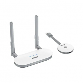 Unitek Wireless HDMI Transmitter & Receiver Kit 1920, *1080@60Hz, Up to 50M, Max. Gift Box. Network:2.4G+5G, Android/ Windows/ iOS/ Mac,  White V1183A01