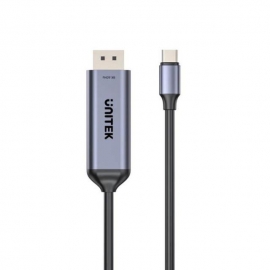 Unitek USB-C to DisplayPort 8K@60Hz BiDirectional 1.8m Cable, backward compatible, Support: HDCP 2.3, Dynamic HDR, Data transfer rate of 10Gbps V1423DGY01
