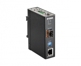 D-Link DIS-M100G, 2-Port Industrial Base-T to SFP Media Converter with 1BASE-T and 1 SFP Port DIS-M100G-SW