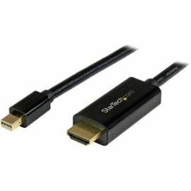 StarTech.com 6ft (2m) Mini DisplayPort To HDMI Cable, 4K 30Hz Video, Mini DP To HDMI Adapter/Converter Cable, MDP To HDMI Monitor/Display - Cable For Ultrabook, Projector, Mac Mini, MacBook, Dock - First End: 1 X 20-pin Mini DisplayPort 1.2 Digital Audio