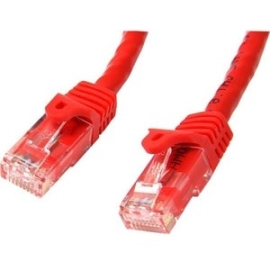 StarTech 15m CAT6 Ethernet Cable - Red Snagless Gigabit - 100W PoE Utp 250Mhz Category 6 Patch Cord Ul Certified Wiring/TIA - 15m Red CAT6 Ethernet Cable Delivers Multi Gigabit 1/2.5/5Gbps & 10Gbps Up To 160ft - 250Mhz - 24 Awg Stranded 100% Copper Ul Ra