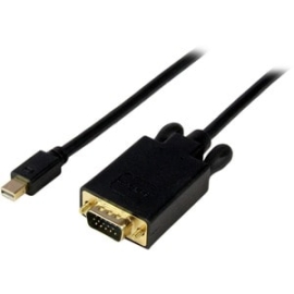 StarTech.com 10 Ft Mini DisplayPort™ To VGA Adapter Converter Cable - MDP To VGA 1920x1200 - Black - Connect A Mini DisplayPort-equipped Pc Or Mac To A VGA Monitor/projector, With A 10ft Black Cable - Mini DisplayPort To VGA Converter - Mini DisplayPor