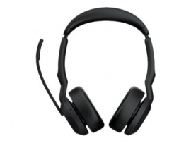 JABRA WIRELESS EVOLVE2 55 MS STEREO BLUETOOTH ANC HEADSET W/CHARGING STAND, LINK380A,USB-A 25599-999-989