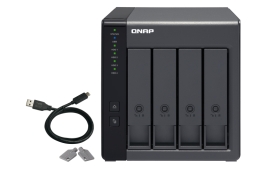 Qnap 4-Bay Das Expansion Unit (No Disk), Sata USB-C(1), Twr, 2YR Wty TR-004