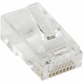 StarTech.com Cat.5e RJ45 Solid Modular Plug Connector - 50 Pack - Modular Plugs For Building Solid Twisted Pair Category 5e Network Patch Cables - Designed For Durable, Dependable Connections - Cat 5e RJ45 Solid Modular Plug Connector - Network Connector