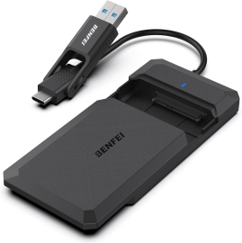 Benfei 2.5 Inch Sata To USB Tool Free External Hard Drive Enclosure ELEBEN346BK