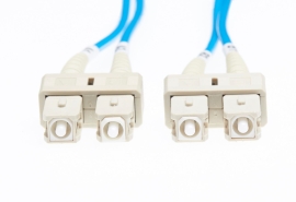 3m Sc-Sc OM1 Multimode Fibre Optic Cable: Blue FL.OM1SCSC3MB