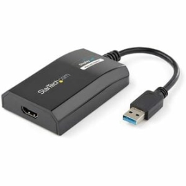StarTech.com USB 3.0 To HDMI Adapter, DisplayLink Certified, 1920x1200, USB-A To HDMI Display Adapter, External Graphics Card For Mac/PC - USB 3.0 - 1 X HDMI, HDMI - Black USB32HDPRO