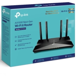 (CH)TP-Link Archer AX1500 AX1500 Wi-Fi 6 Router (802.11ax) Router 4x Gigabit Ports (WIFI6), 300 Mbps At 2.4 GHz + 1201 Mbps At 5 GHz Archer AX1500