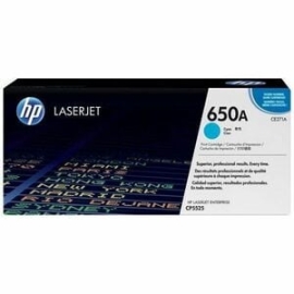 HP 650A Cyan Original LaserJet Toner Cartridge CE271A