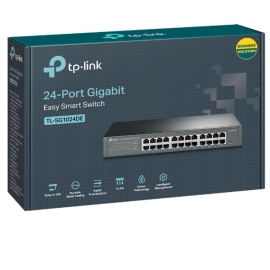 TP-Link Tl-Sg1024De 24-Port Gigabit Desktop/Rackmount Easy Smart Switch Energy-efficient L2 Features Supports Mac 128xVLAN 48Gbps Switching Capacity TL-SG1024DE