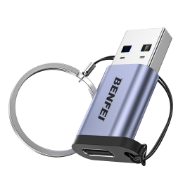 Benfei 407GY USB Type-A To Usb-c Adapter Male To Female Supporting 5V 3A Charging And 10Gbps Data Transmit ELEBEN407GY