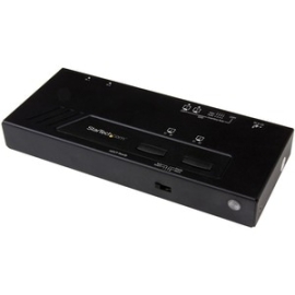 StarTech.com Audio/Video Switchbox - Cable - Taa Compliant - 3840 × 2160 - 4K - 2 Input Device - 2 Display - Display, Dvd Player, Blu-ray Disc Player, Computer, Projector - 2 X HDMI In - 2 X HDMI Out VS222HD4K