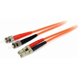 StarTech.com 5m Fiber Optic Cable - Multimode Duplex 62.5/125 Lszh Fiber Jumper Cord - Lc/St - Cable For Network Device - First End: 2 X Lc Network - Male, Network - Male - Second End: 2 X St Network - Male - 10 Gbit/s - Patch Cable - Lszh - 62.5/125 µm