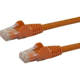 StarTech 10m CAT6 Ethernet Cable - Orange Snagless Gigabit - 100W PoE Utp 250Mhz Category 6 Patch Cord Ul Certified Wiring/TIA - 10m Orange CAT6 Ethernet Cable Delivers Multi Gigabit 1/2.5/5Gbps & 10Gbps Up To 160ft - 250Mhz - 24 Awg Stranded 100% Copper