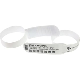 Wristband, Synthetic, 1x7in (25.4x177.8mm); Dt, Z-Band Ultra Soft, Coated, Permanent Adhesive, Cartridge, 6/box 10015357K