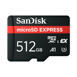SanDisk 512GB MicroSD Express Card 880mb/s PCIe Gen 3 Sdsqxfn-512G-Gn4Nn FFCSAN512GTFSQXFN