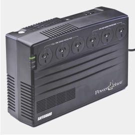 PowerShield SafeGuard 750VA/450W Line Interactive Ups, Avr, Surge Protection, 6 Aus Sockets, Wall Mountable, 2-year Warranty PSG750